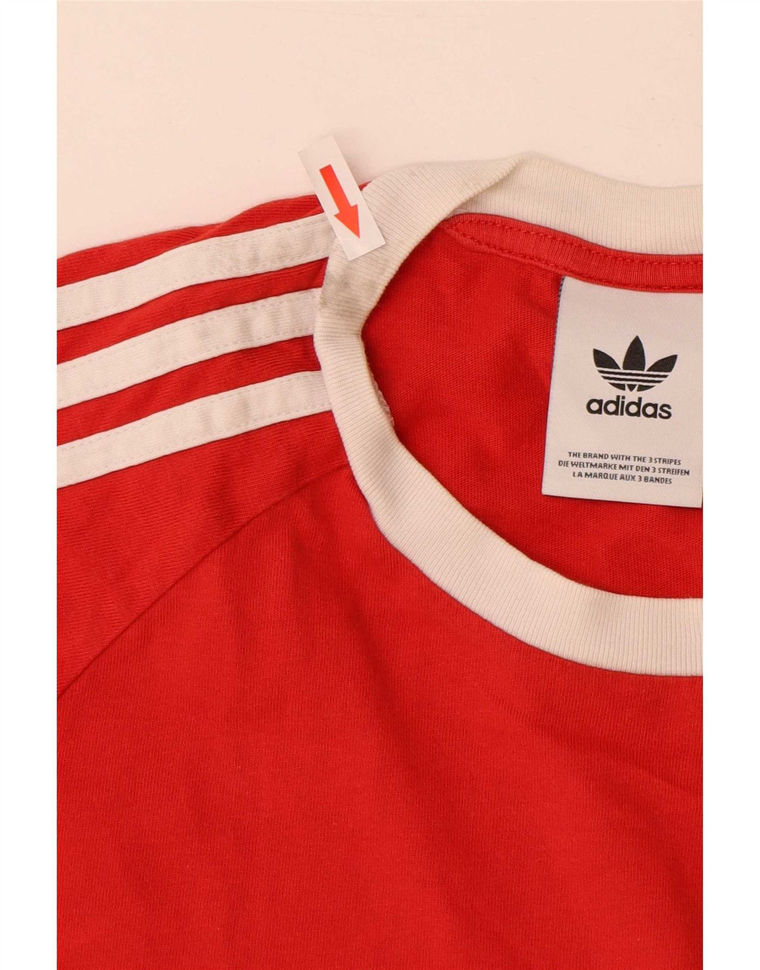 Adidas muška majica kratkih rukava mala crvena pamuk