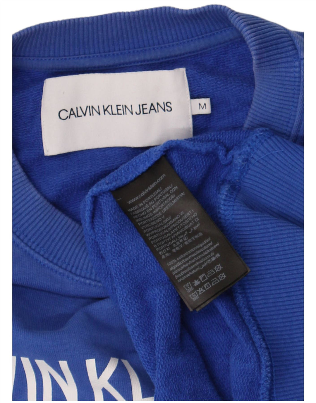 Calvin Klein Jeans muška trenirka s grafičkim motivima Srednje plavi pamuk