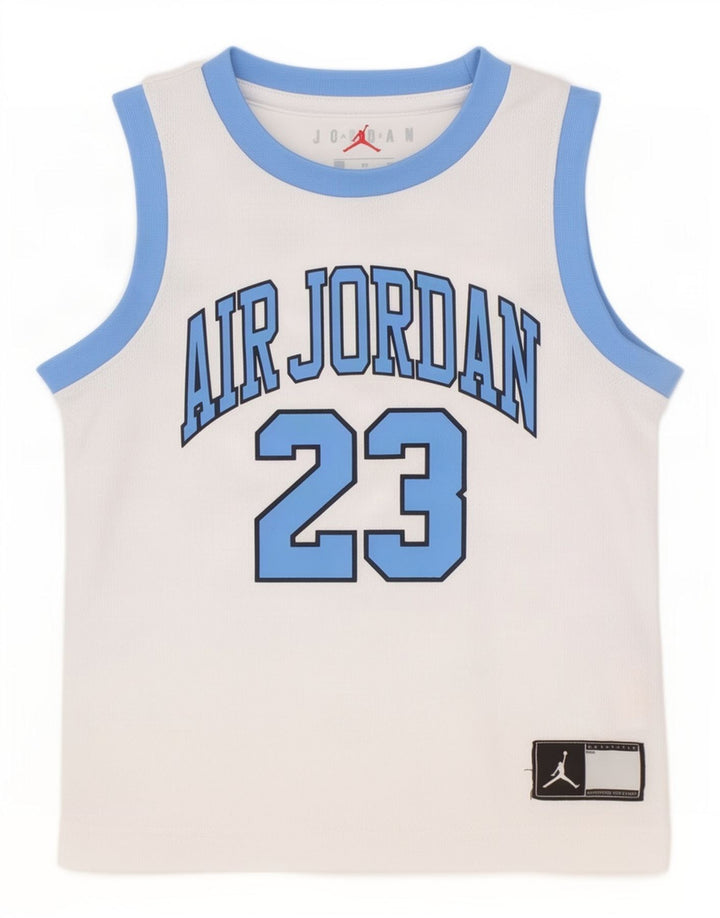 Jordan Boys Graphic Vest Top 2-3 Years Bijeli poliester