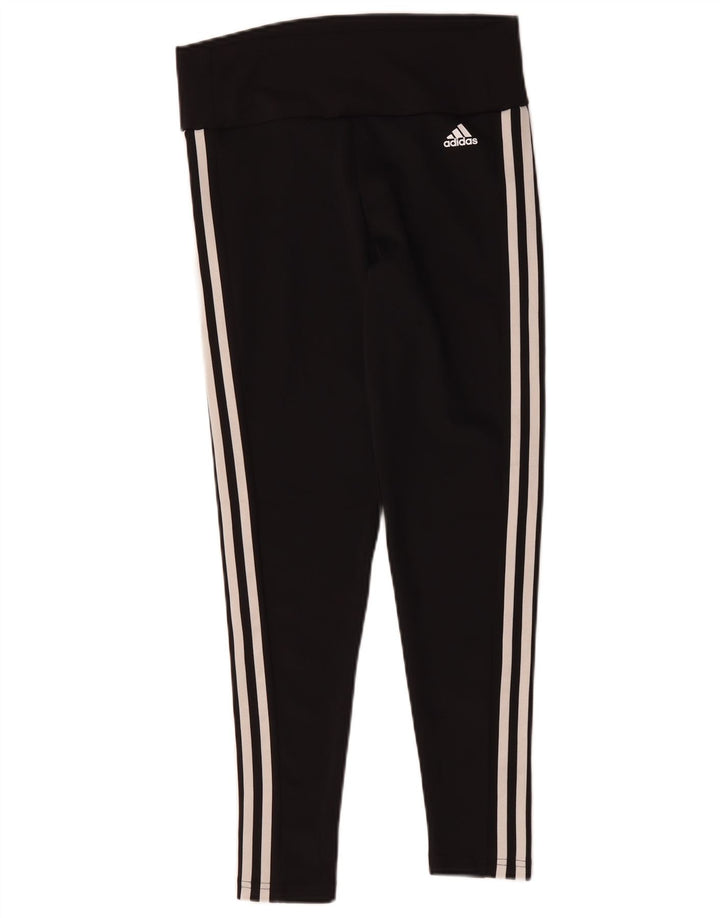 Adidas ženske Aeroready tajice UK 12/14 Srednje crni poliester
