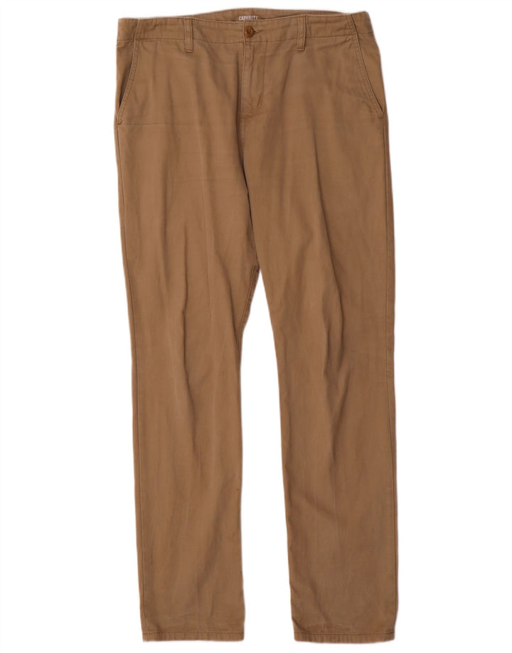 CARHARTT Muške uske chino hlače W34 L32 Bež pamuk
