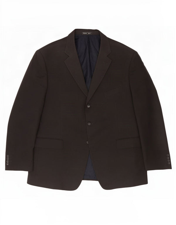 Marks & Spencer muška jakna sako s 3 gumba UK 46 XL tamnoplavi poliester