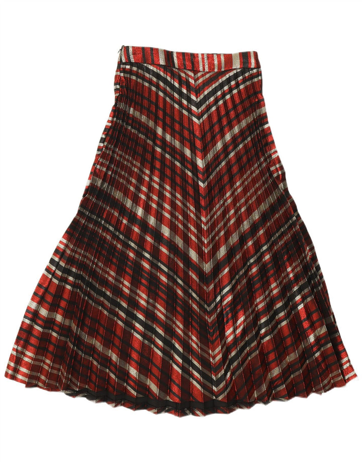 Zara ženska plisirana suknja s noževima, mala W26 raznobojni prugasti poliester