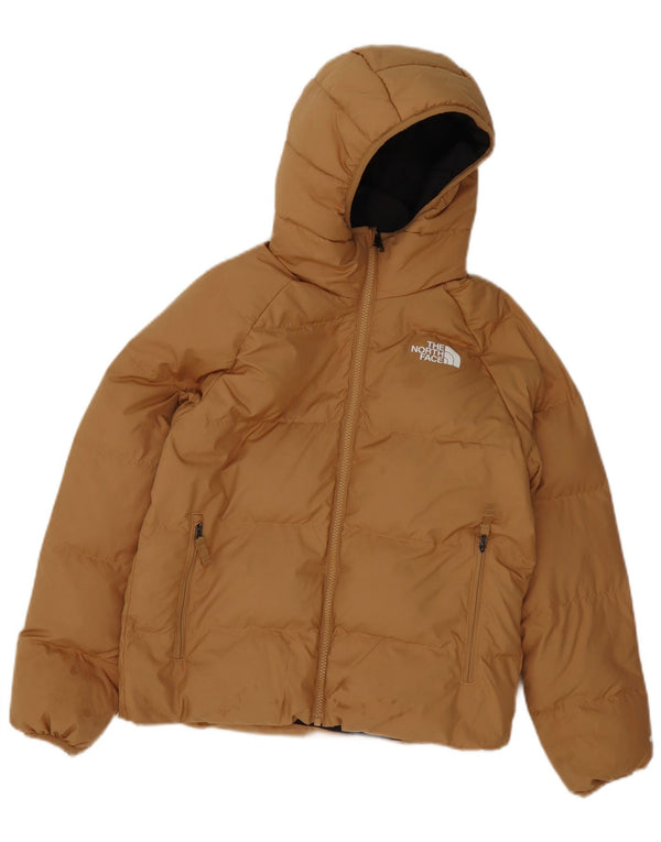 The North Face Boys dvostruka podstavljena jakna s kapuljačom 11-12 godina velika smeđa