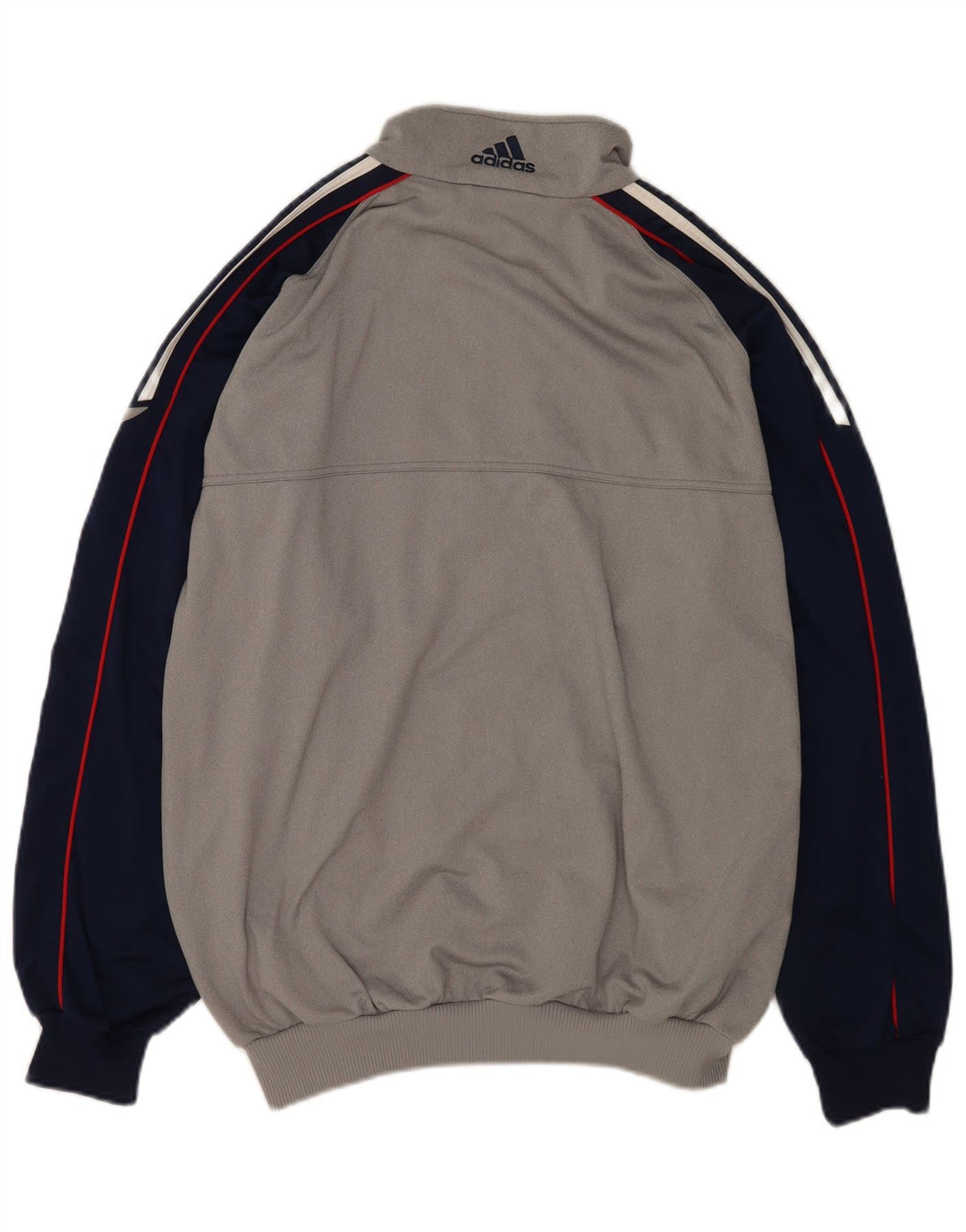 Adidas muška trenirka gornja jakna UK 42/44 veliki sivi poliester u boji