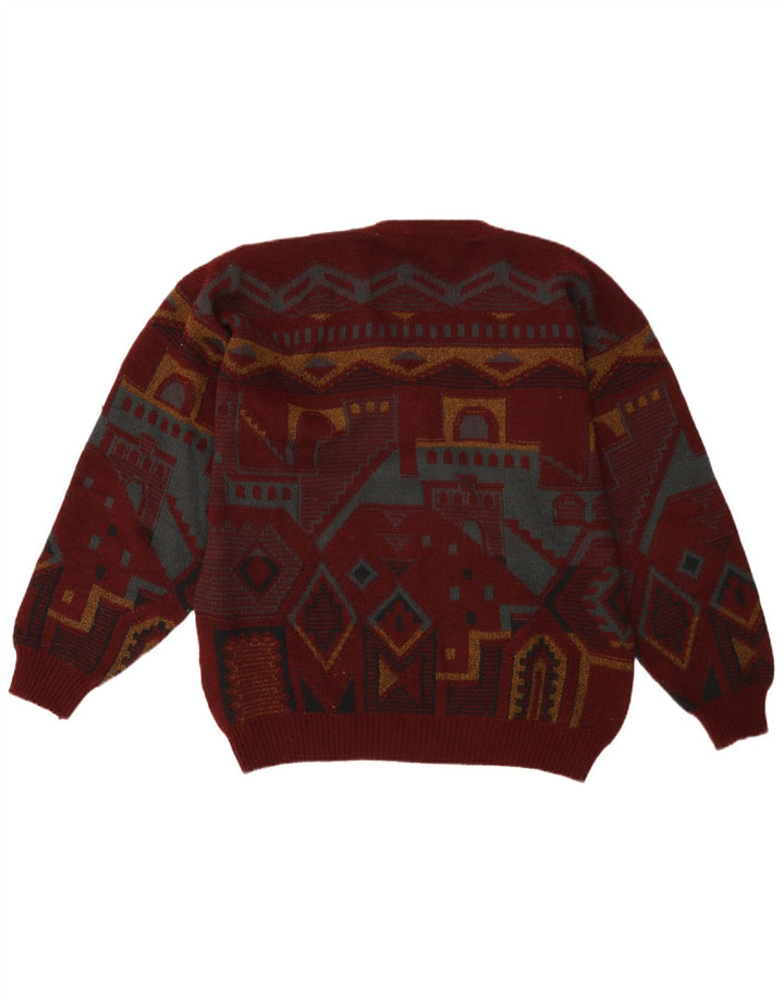 UMBERTO ROSETTI Muški džemper s V-izrezom IT 48/50 srednje kestenjaste boje