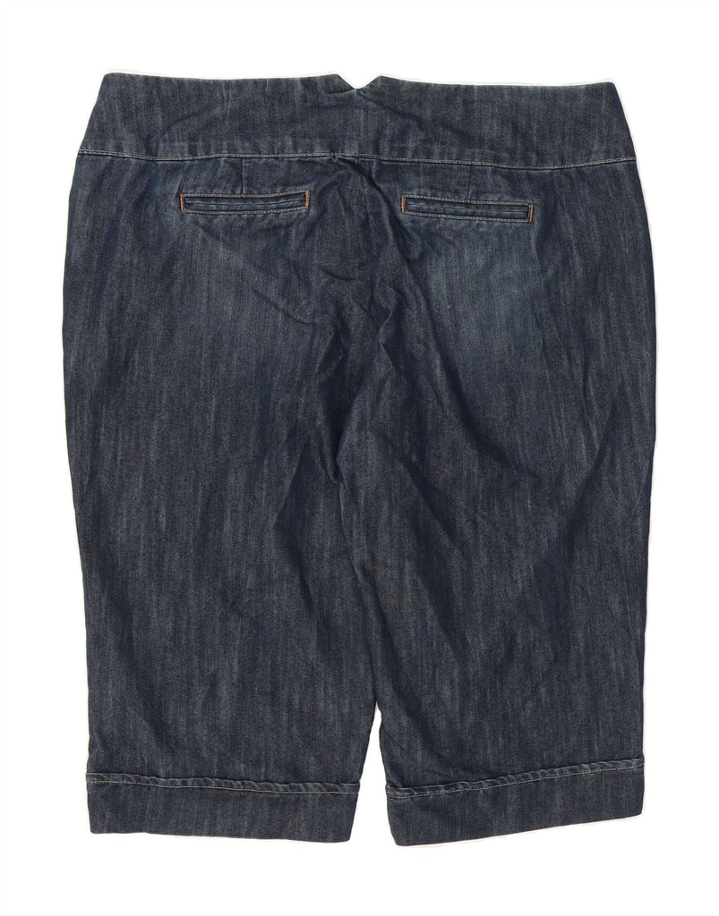 LEE Womens Riders Denim Bermuda Shorts US 17/18 2XL W40 L16 Navy Blue Vintage Lee and Second-Hand Lee from Messina Hembry 