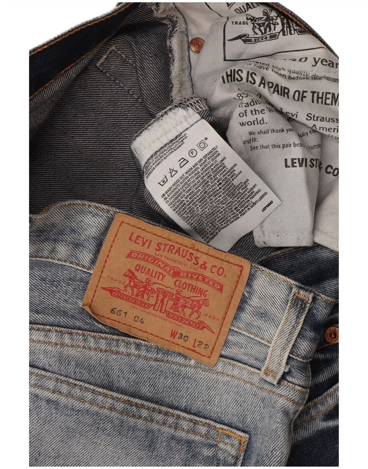 Levi's ženske kapri traperice W30 L22 plavi pamuk