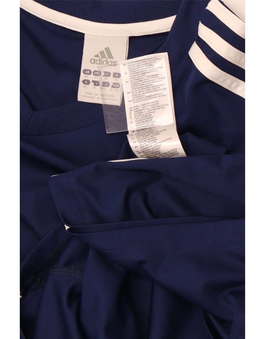 ADIDAS muška majica Climalite Top XL tamnoplavi poliester