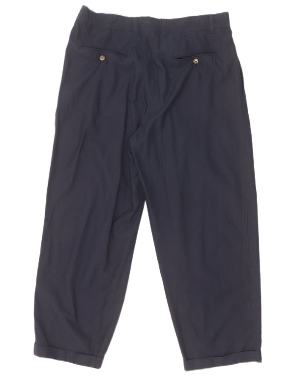 Vintage muške chino hlače s klinovima IT 50 Large W32 L27 tamnoplavi pamuk