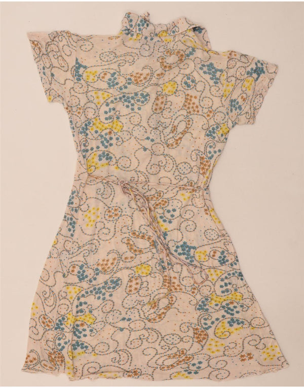 SUPERDRY ženska haljina A-kroja UK 14 srednje bež cvjetne boje