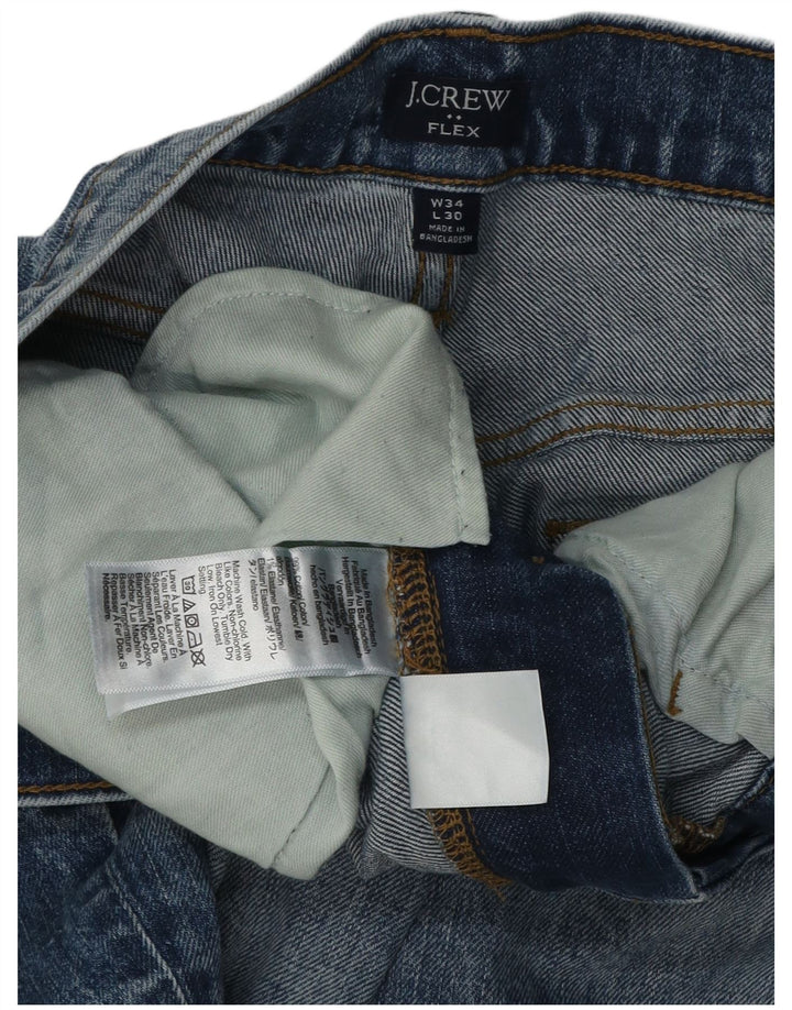 J. Crew Muške uske traperice W34 L28 Plavi pamuk