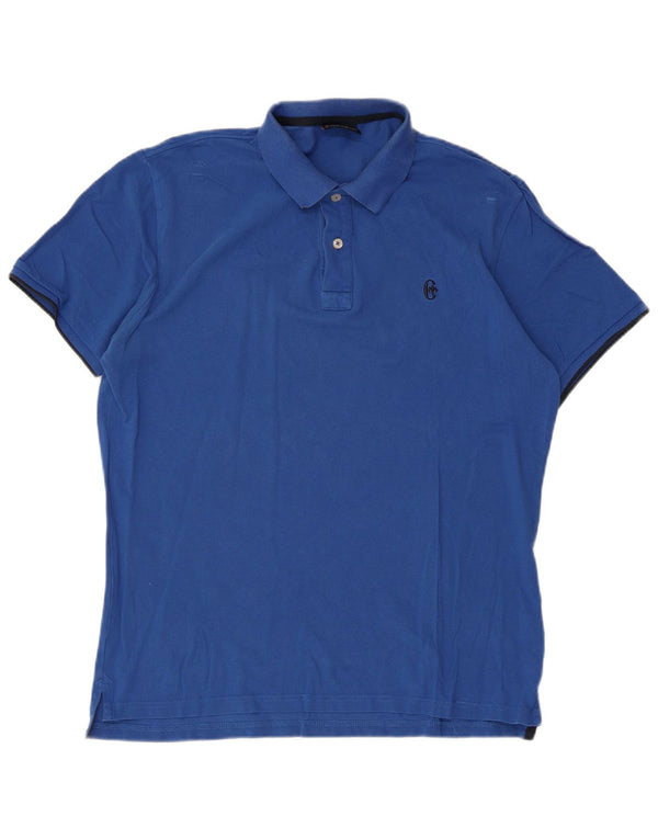 Conte of Firence Muška polo majica Large Blue Pamuk