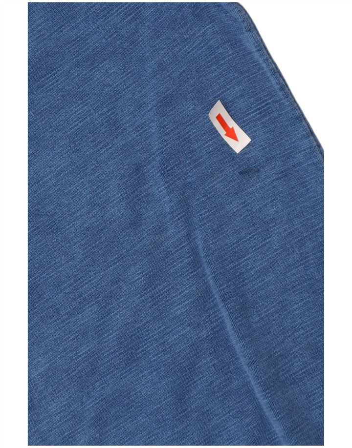 SUPERDRY ženski džemper s okruglim izrezom UK 10 Mali plavi pamuk