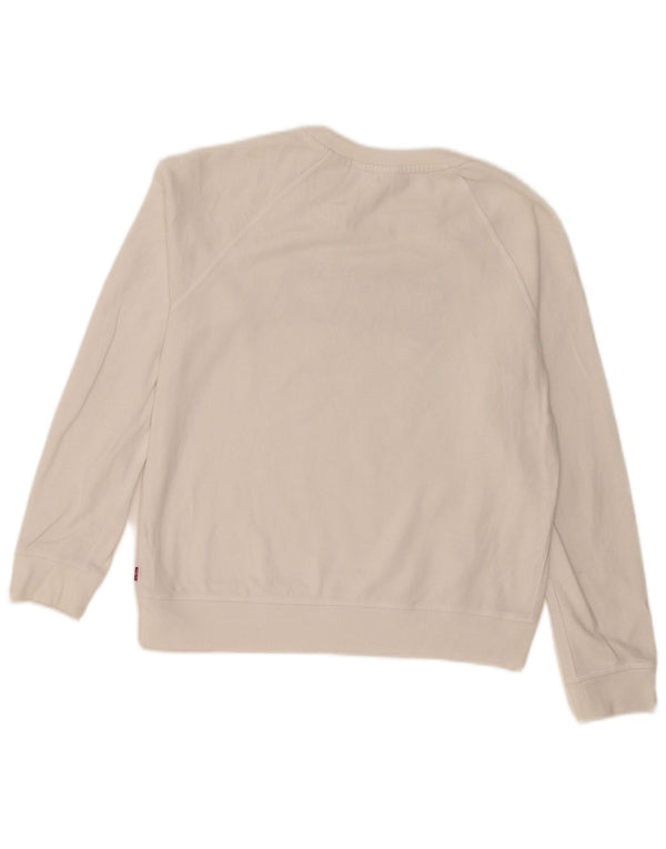 Levi's ženska majica s motivom prekomjerne majice UK 10 Mala bijela