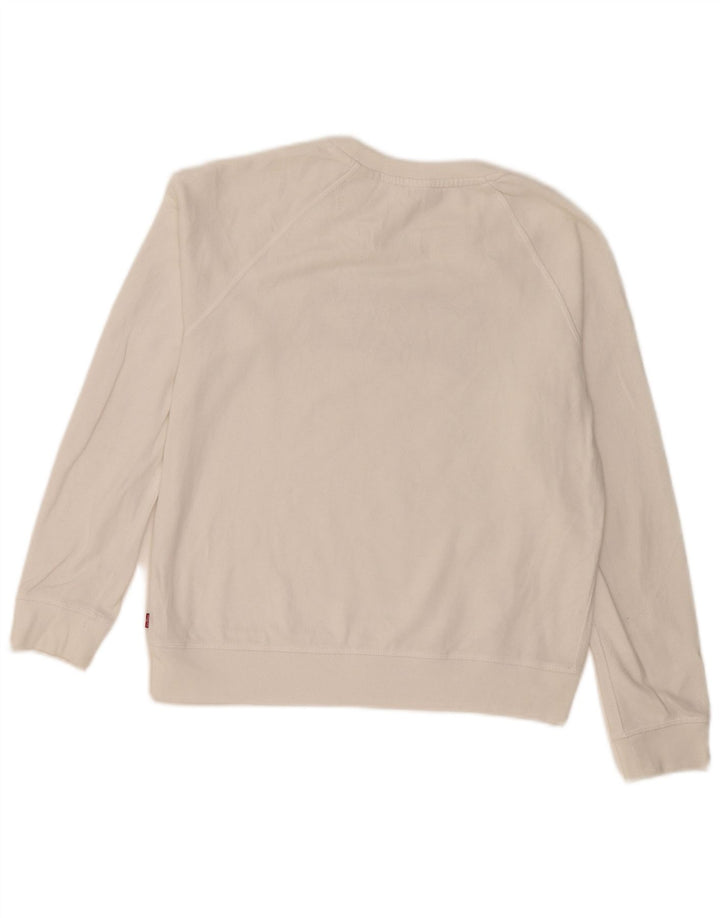 Levi's ženska majica s motivom prekomjerne majice UK 10 Mala bijela