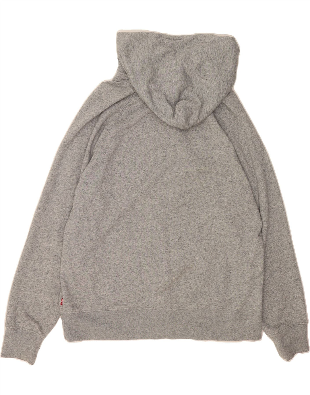 LEVI'S Mens Graphic Hoodie Jumper Large Grey Cotton Vintage Levi's and Second-Hand Levi's from Messina Hembry 