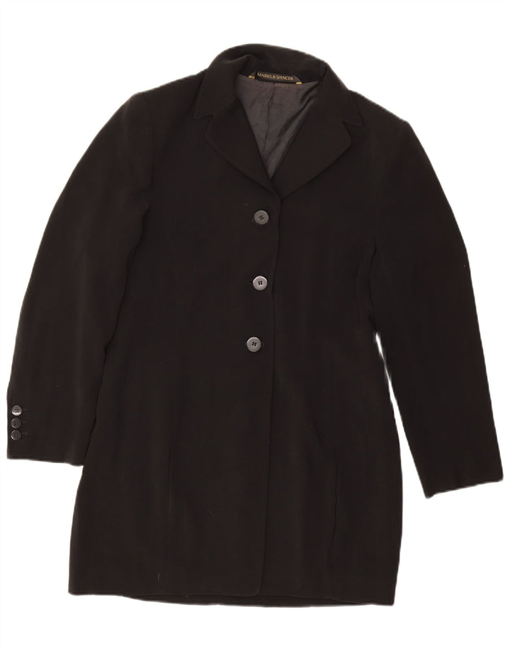 Marks & Spencer ženska jakna sa dugim sakoom Petite Longline UK 12 srednje crna