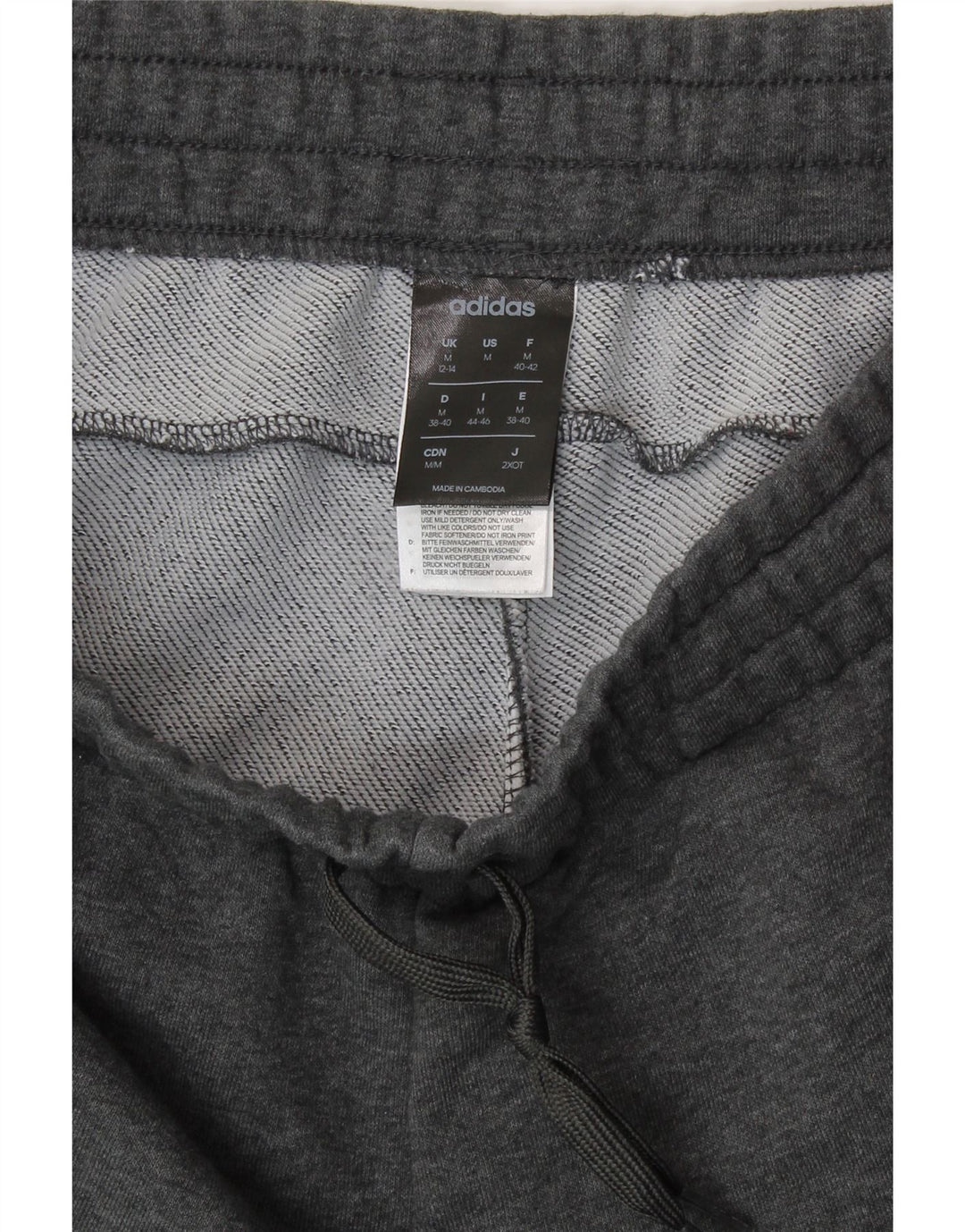 ADIDAS Ženska trenirka Hlače Joggers UK 12/14 Srednje sivi pamuk