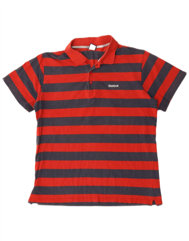 Reebok muška polo majica velikih pamučnih crvenih pruga
