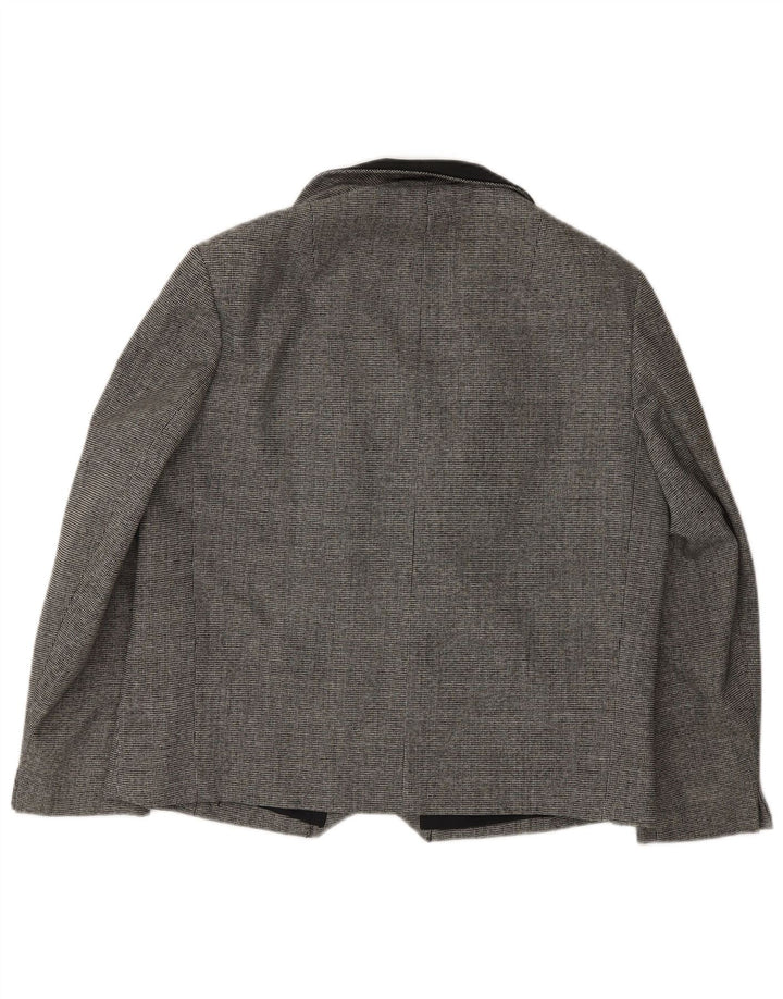 Erle ZF ženski sako s dvostrukim kopčanjem UK 16 Large Gray Houndstooth