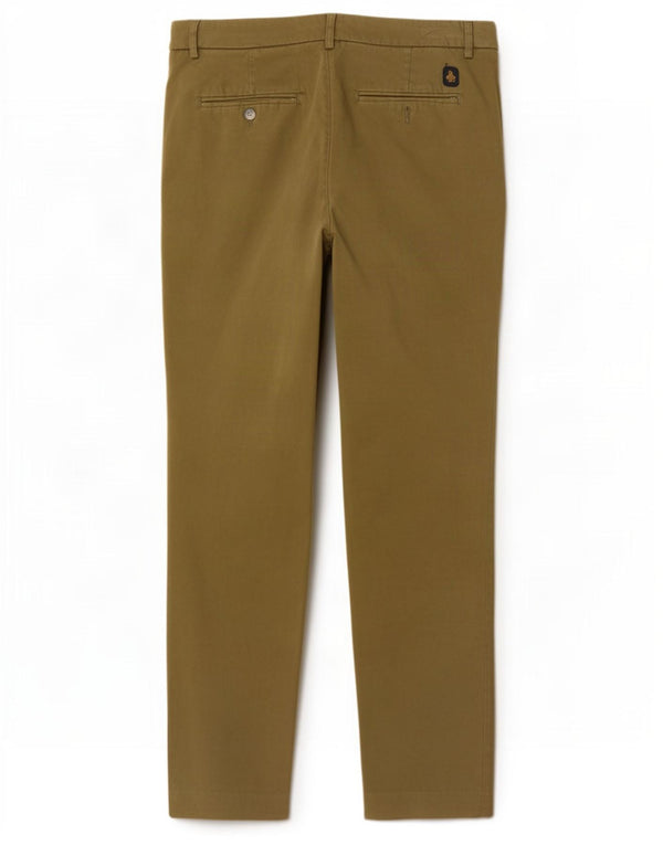 Refrigiwear Ženske uske chino hlače IT 46 Large W32 L27 kaki pamuk