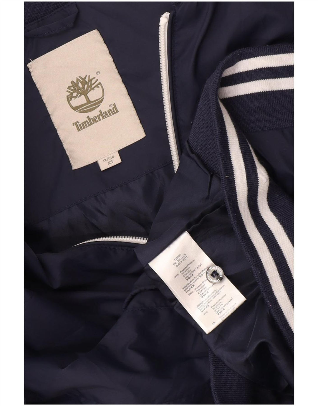 Bomber jakna Timberland za dječake 11-12 godina XS tamnoplavi poliester
