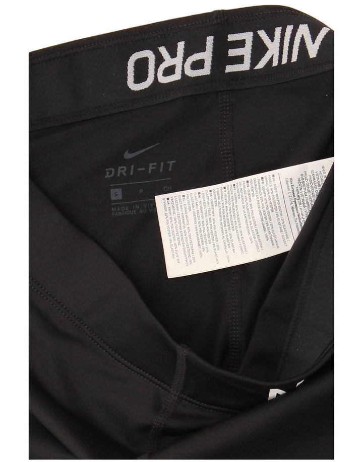 Nike Ženske Dri Fit Graphic Leggings UK 8 Male crne poliesterske