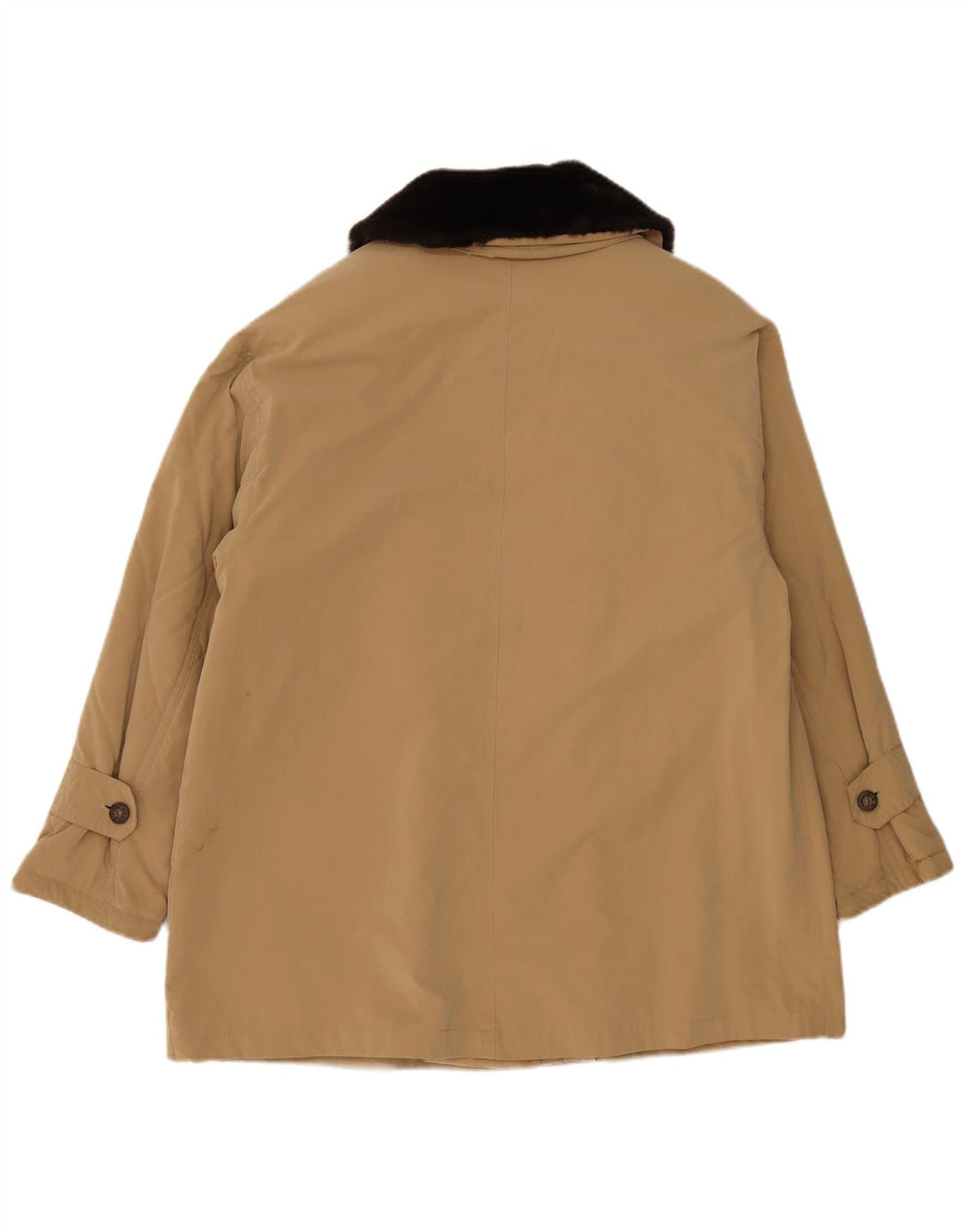 Vintage ženska velika pomoćna jakna uk 18 XL bež poliester