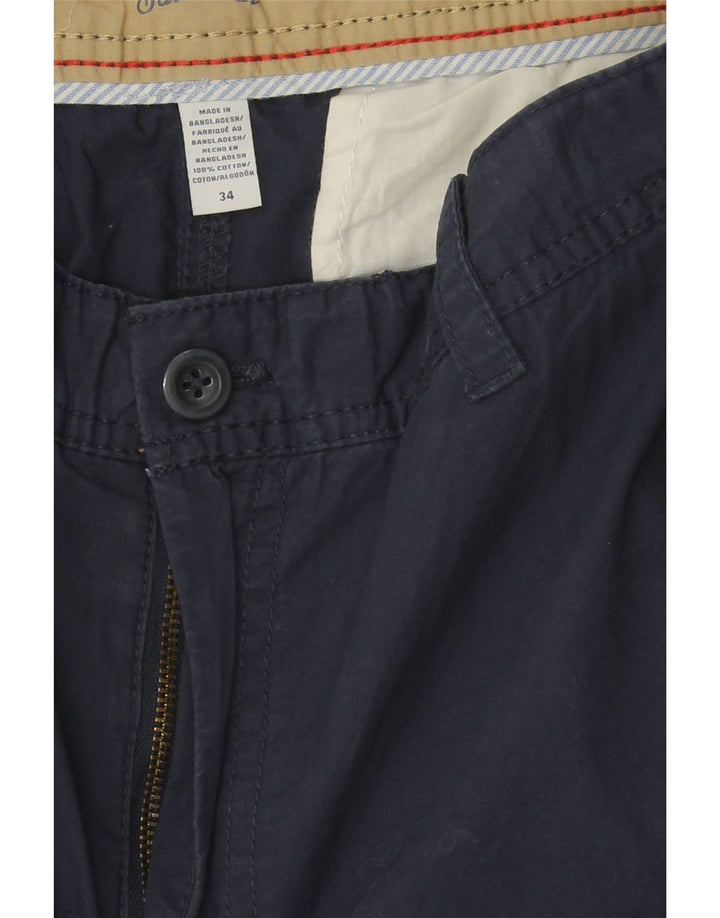 IZOD Mens Cargo Shorts W34 Large Navy Blue Cotton Vintage Izod and Second-Hand Izod from Messina Hembry 