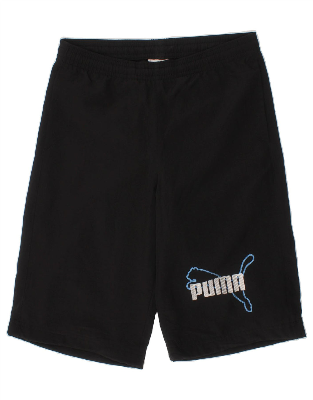 PUMA Boys Graphic Sport Shorts 7-8 Years  Black Polyester Vintage Puma and Second-Hand Puma from Messina Hembry 