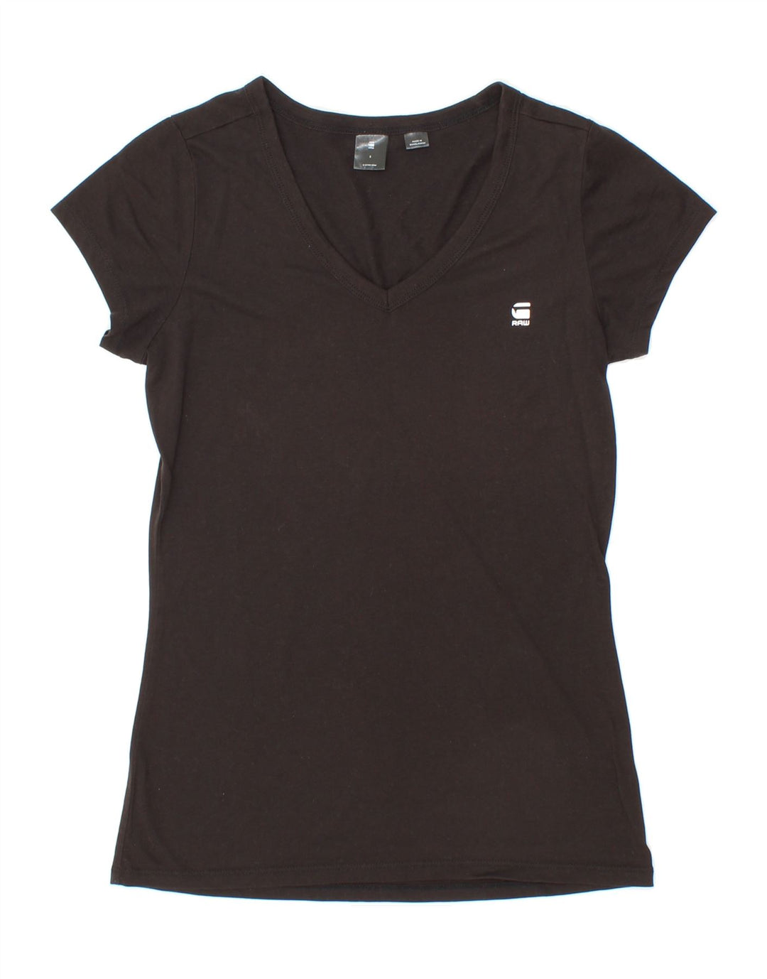 G-STAR Womens T-Shirt Top UK 8 Small Black Vintage G-Star and Second-Hand G-Star from Messina Hembry 