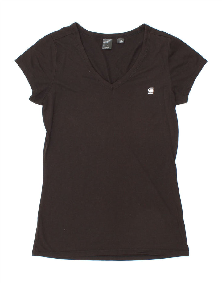 G-STAR Womens T-Shirt Top UK 8 Small Black Vintage G-Star and Second-Hand G-Star from Messina Hembry 