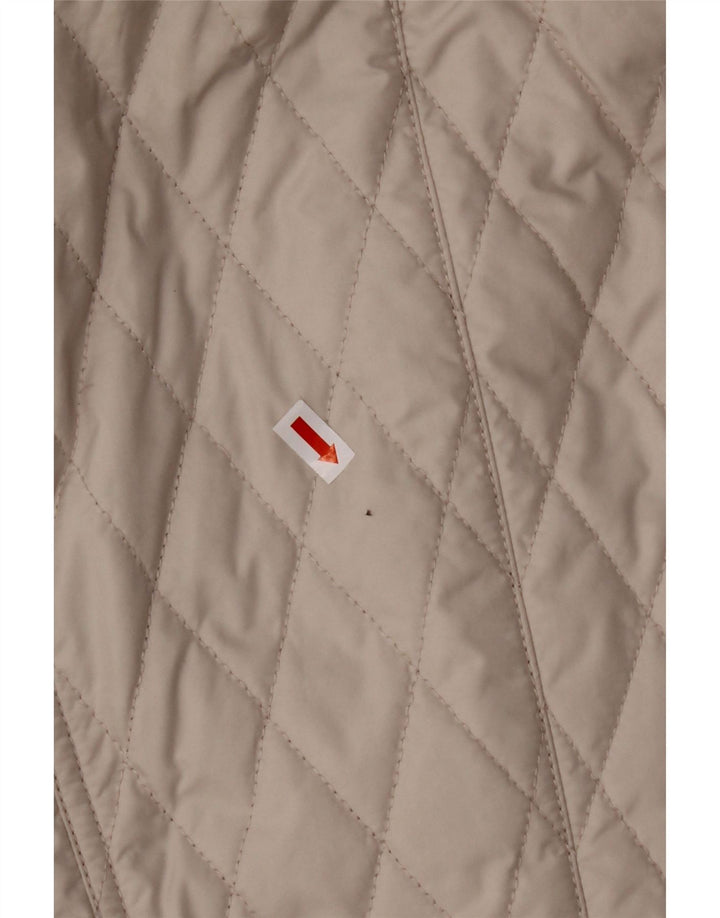 GERRY WEBER Womens Quilted Jacket UK 14 Large Beige