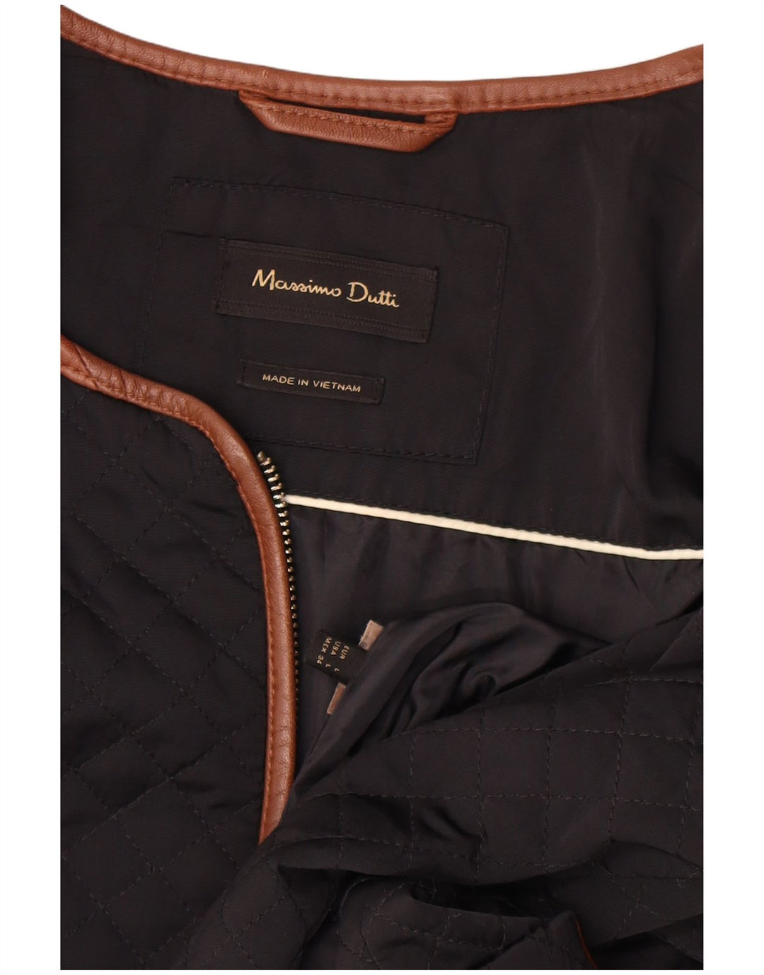 Massimo Dutti ženska vojna prošivena jakna UK 16 velika tamnoplava