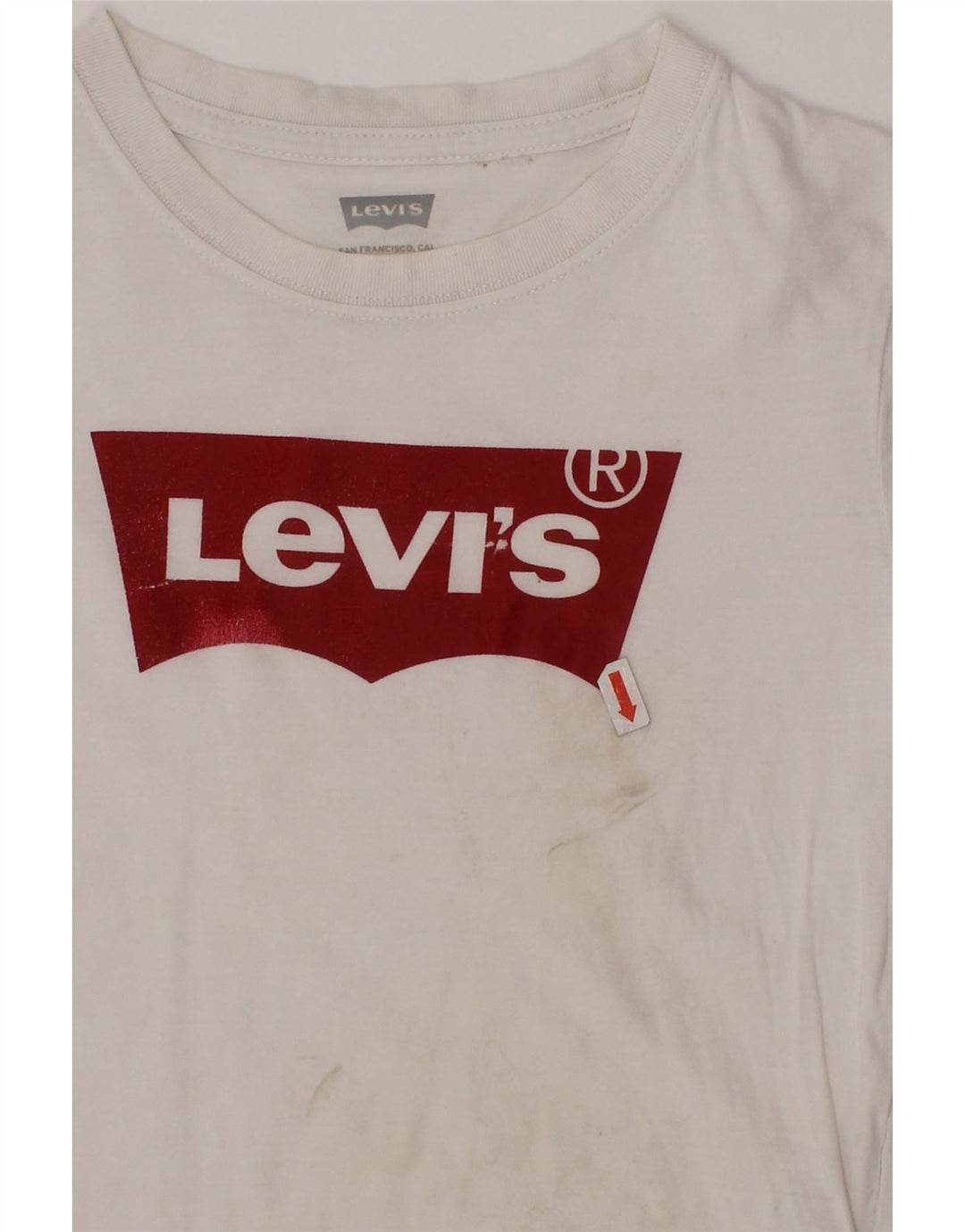 LEVI'S majica kratkih rukava za djevojčice 5-6 godina, bijeli pamuk