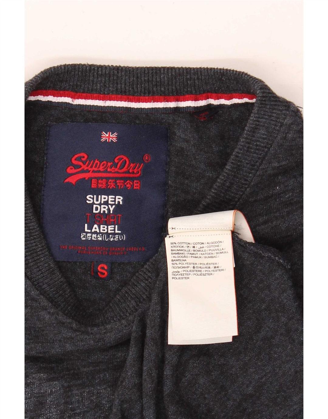 Superdry muška majica kratkih rukava s grafičkim motivima, mali sivi flekasti pamuk