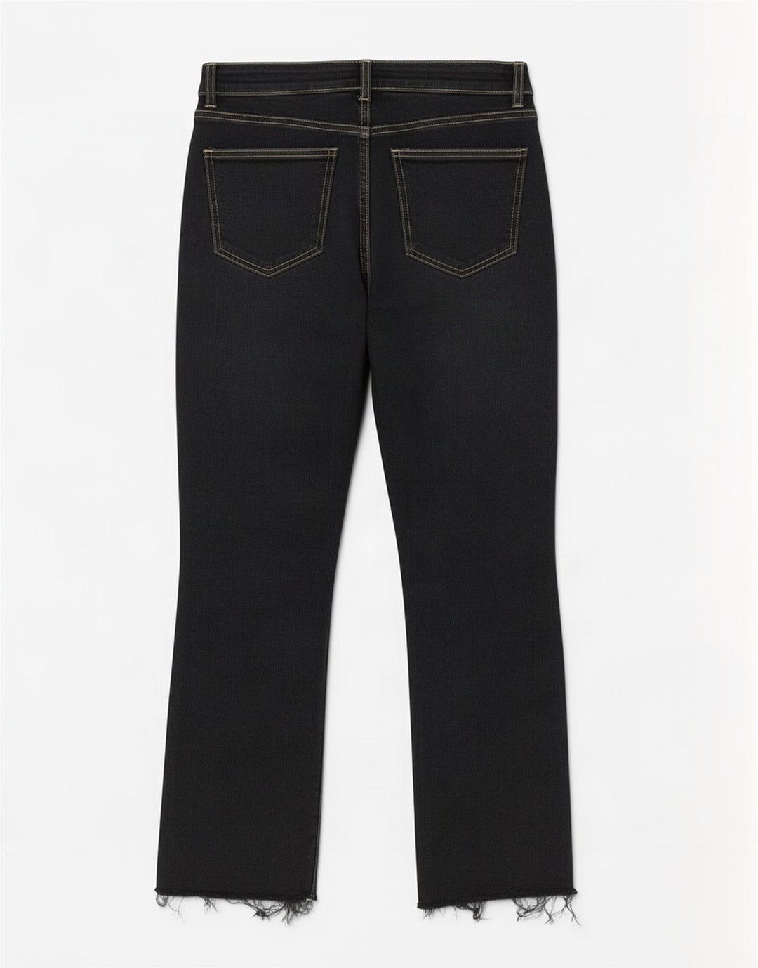 Zara ženske crop bootcut traperice EU 42 Large W32 L26 crne