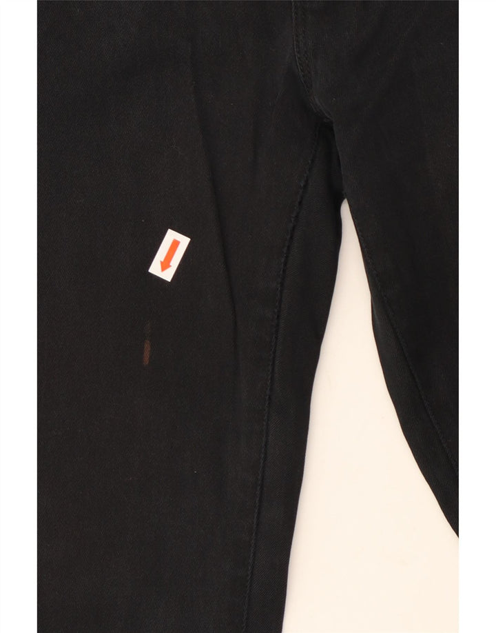 ARMANI Ženske uske traperice W29 L29 crni pamuk