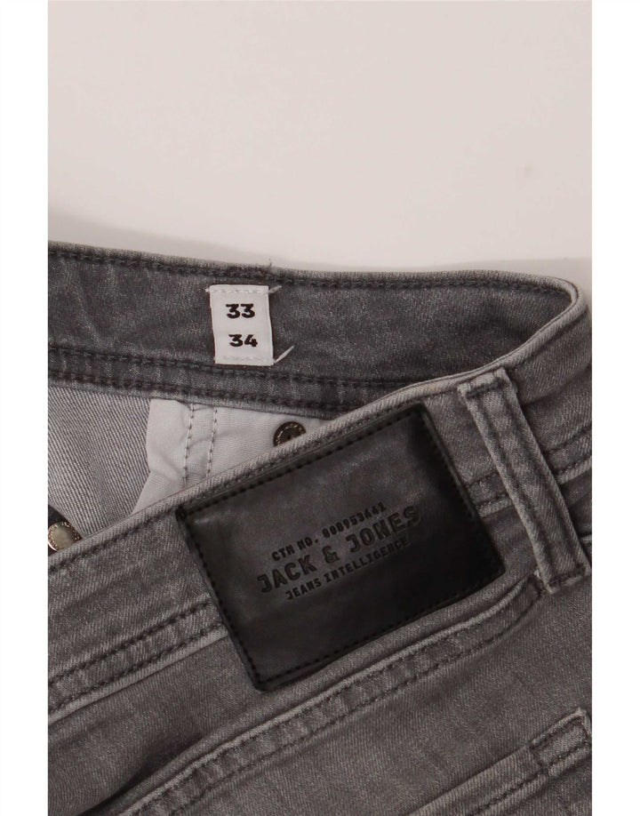 Jack & Jones muške uske traperice GLENN W33 L34 sive
