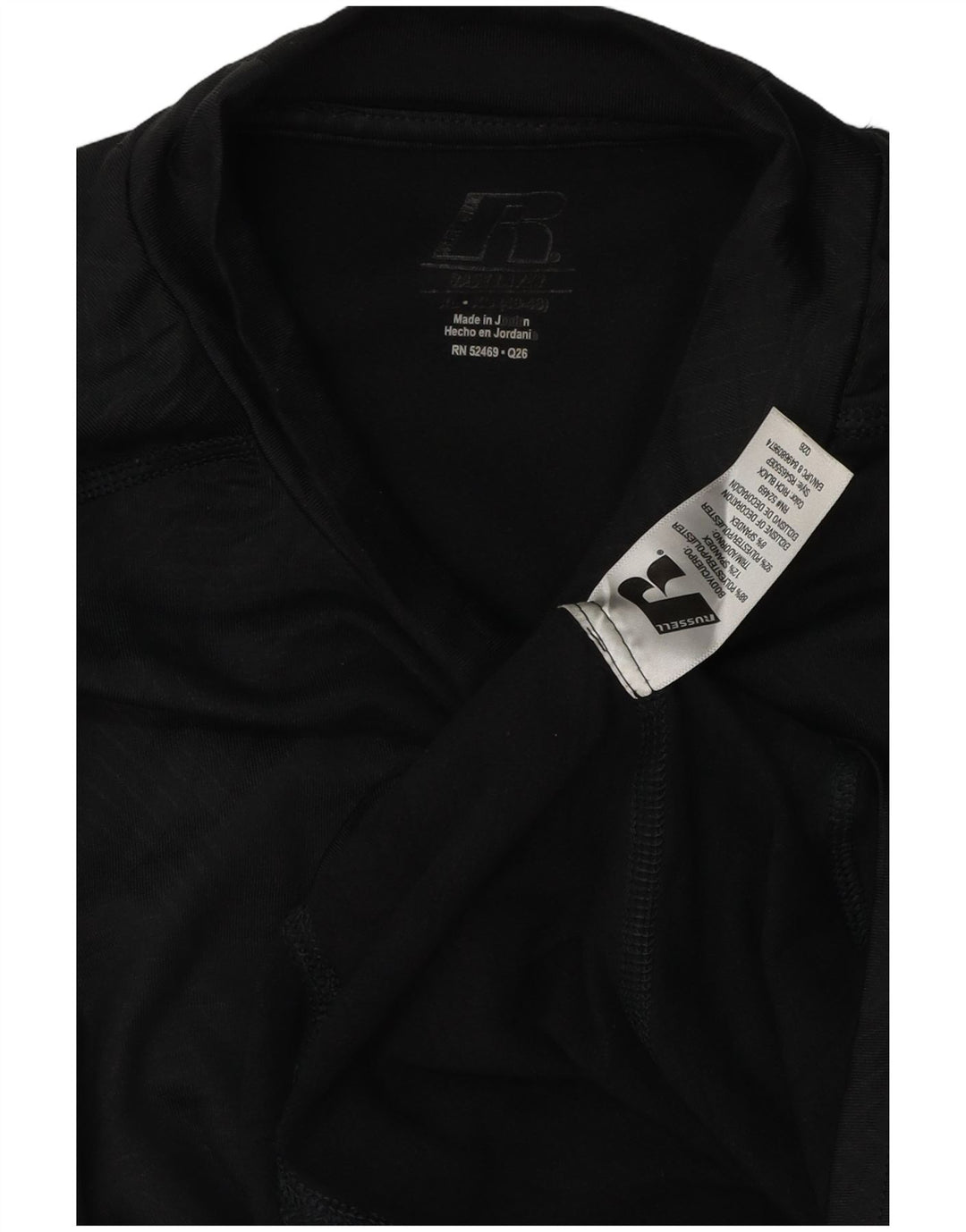 Russell atletska muška majica Dri-Power Graphic s dugim rukavima XL crna geometrijska