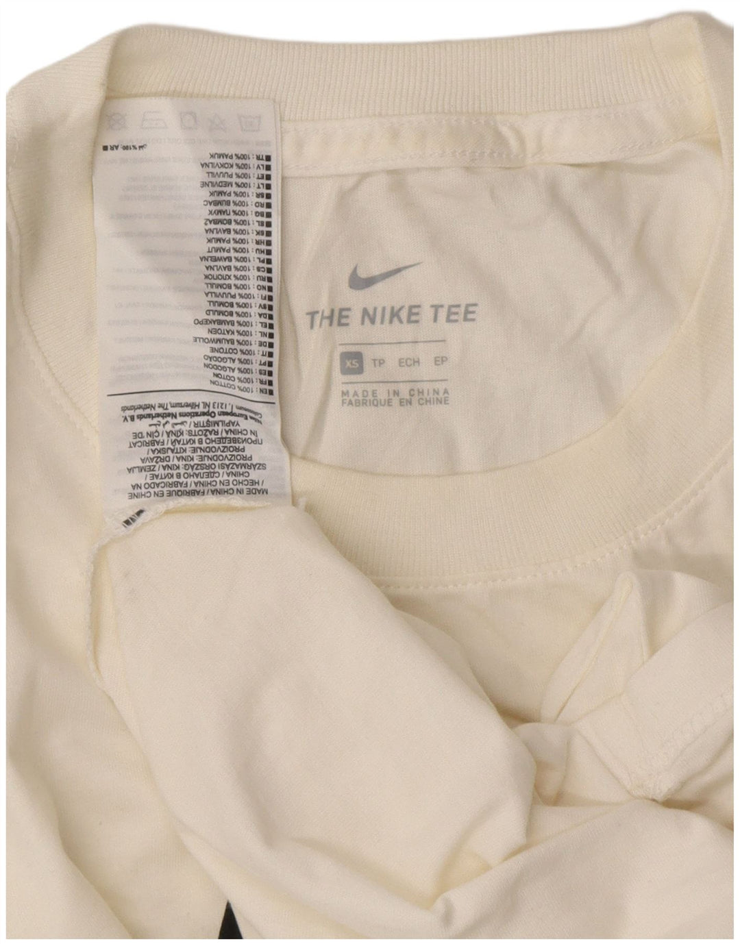 NIKE ženska majica kratkih rukava s grafičkim motivima UK 6 XS bijela