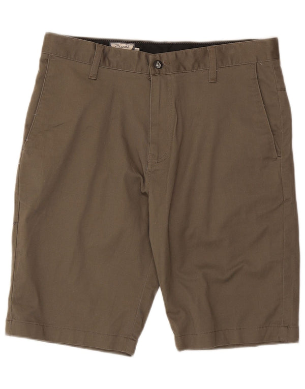 Volcom Mens Chino Shorts W32 Medium Khaki Cotton