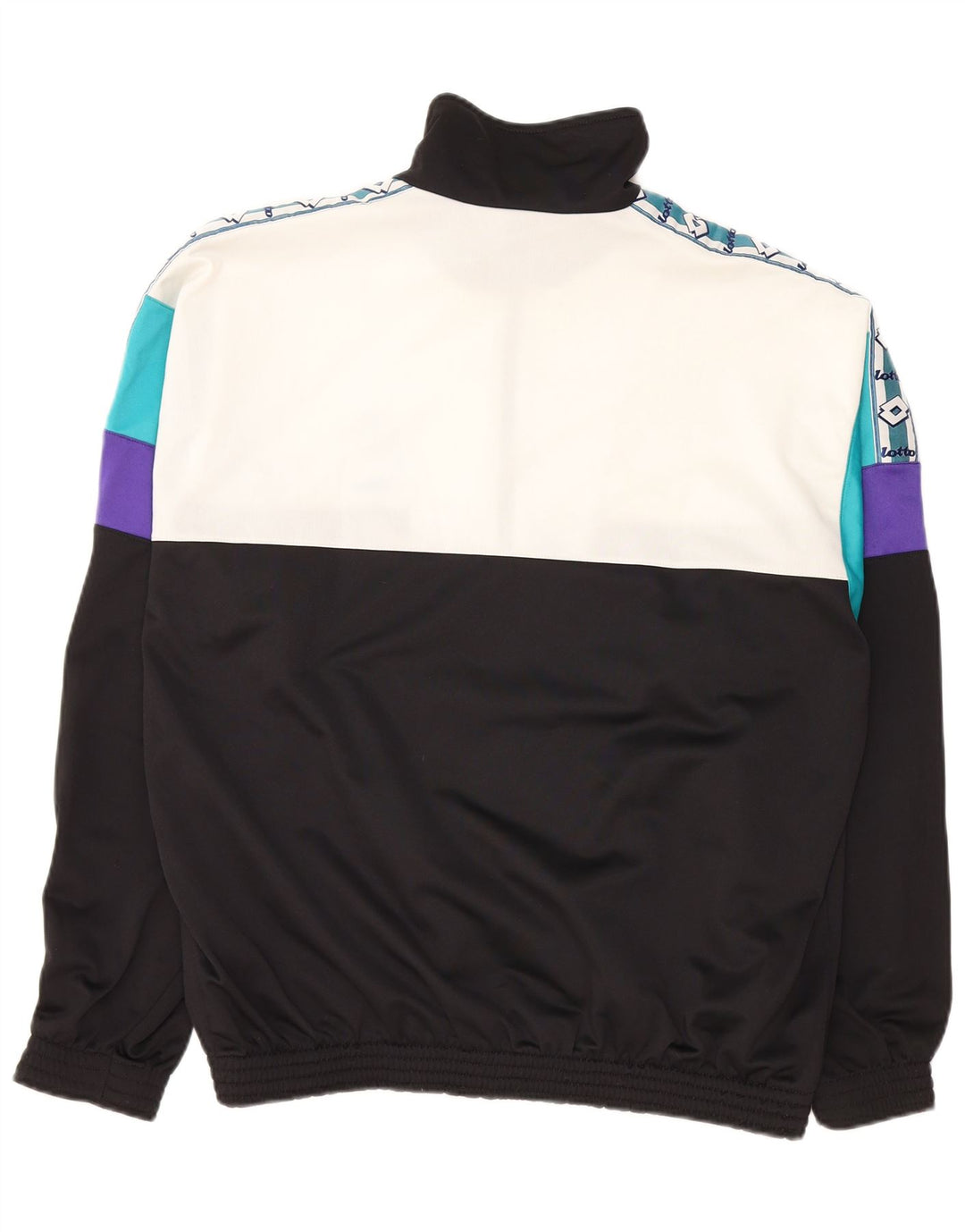 LOTTO muška gornja jakna s grafičkim motivima, veliki crni poliester u boji