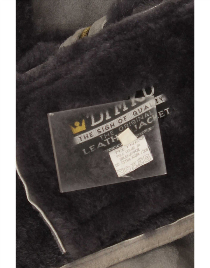 Vintage muška jakna od šikara IT 54 2XL od sive kože