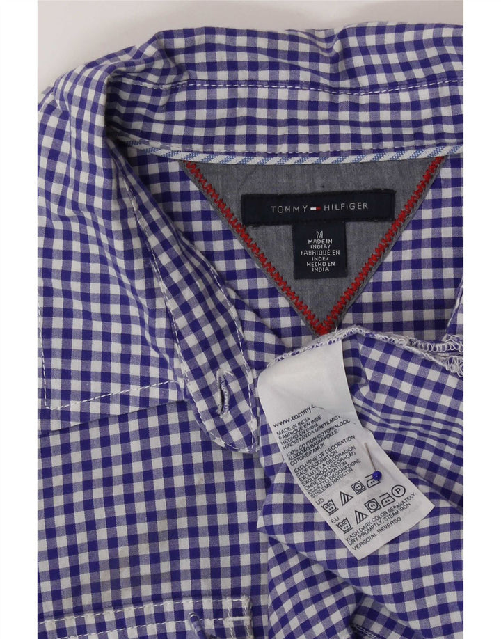 Tommy Hilfiger Ženska košulja UK 12 srednje plavi pamuk od ginghama