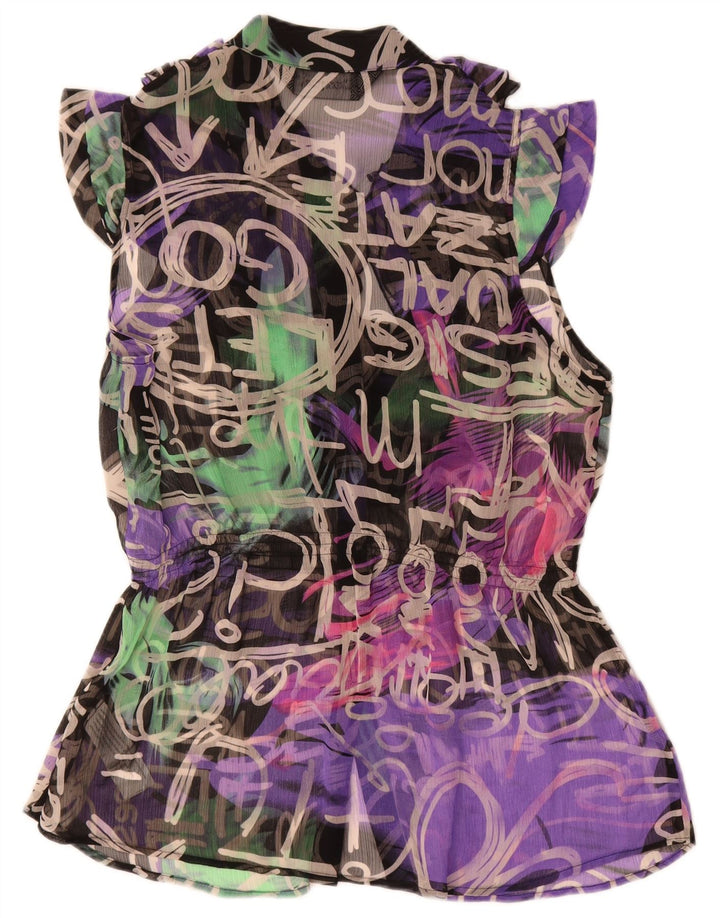 Desigual ženska grafička košulja bluza EU 44 XL višebojni poliester
