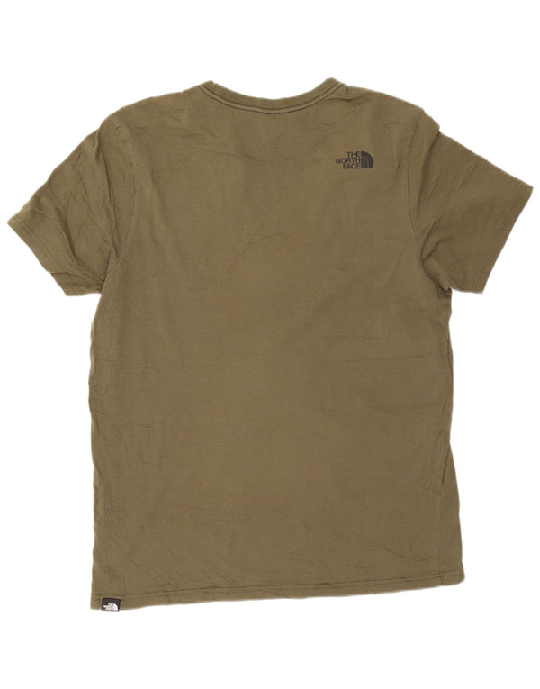 The North Face muška majica kratkih rukava Veliki kaki pamuk