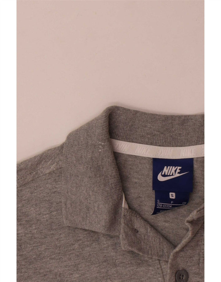 Nike polo majica za dječake 8-9 godina mala siva flekasti pamuk
