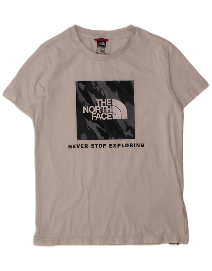 THE NORTH FACE Boys Graphic T-Shirt Top 9-10 Years srednje bijela